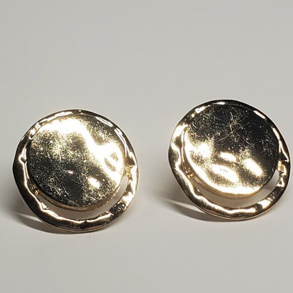 Kenneth Cole Gold Disc Earrings - Picture 12 of 12